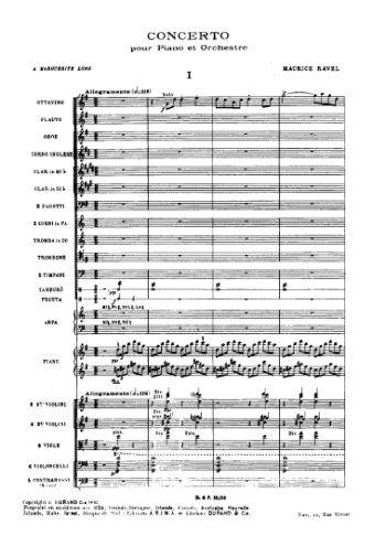 Concerto pour piano et orchestre N°1 Partitions gratuites